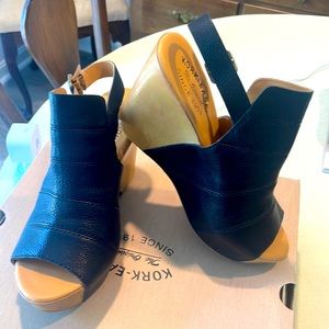 Kork-Ease platform leather sandals